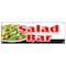 Signmission SALAD BAR BANNER SIGN dressing restaurant buffet salad vegetables B-72 Salad Bar - alternate 1